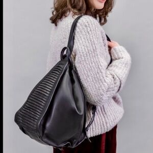 Kooba black leather convertible Gem